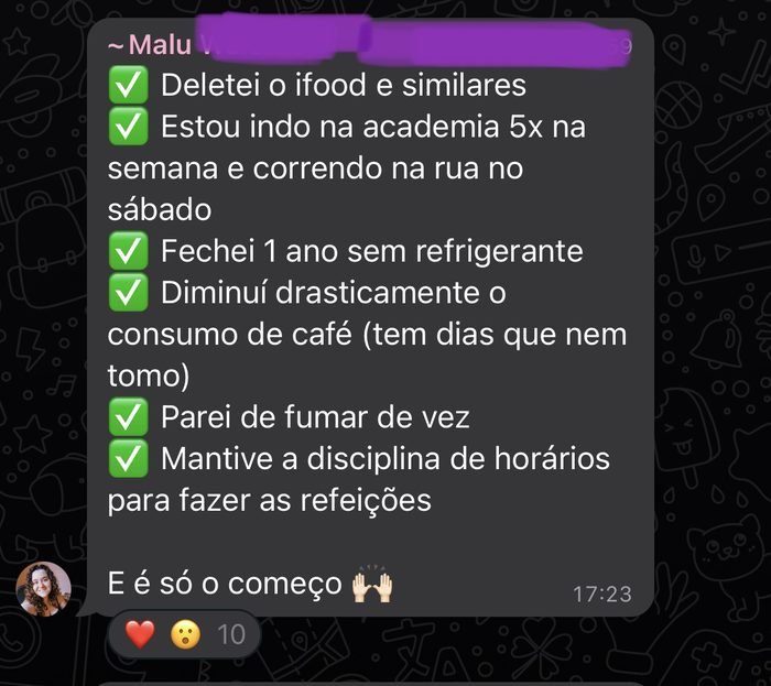 Mensagem da comunidade SOS